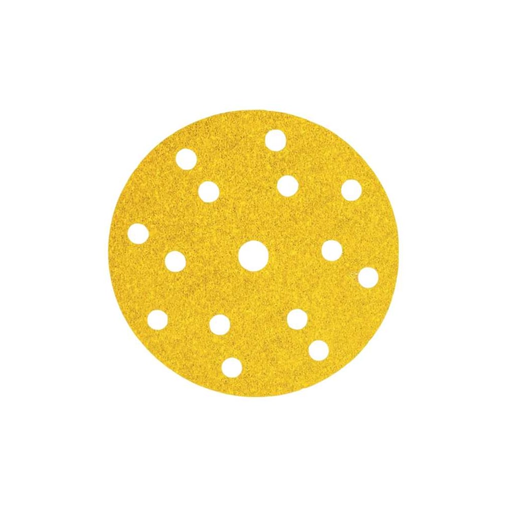 Изображение товара Комплект шлифовальных кругов на бумажной основе желтый д150мм 15отв. Р240 (5 шт.) LIGREAT TL55612