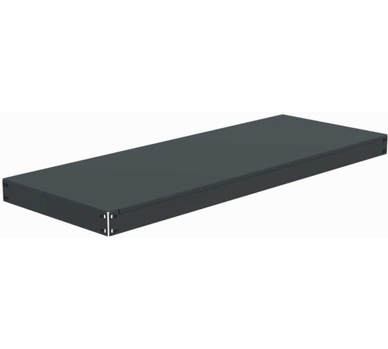 Изображение товара Полка основная металлическая с комплектом траверс для стеллажей ООО Металекс серии HARD 1600х600 (серая) 106374