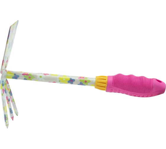 Изображение товара Мотыжка комбинированная POLYAGRO 3-х зубая, Spring, обрезиненная рукоятка 7661615