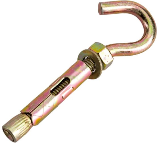 Изображение товара Анкерный болт с крюком, 16х110 мм, 10 шт. Крепстор 4665316999316