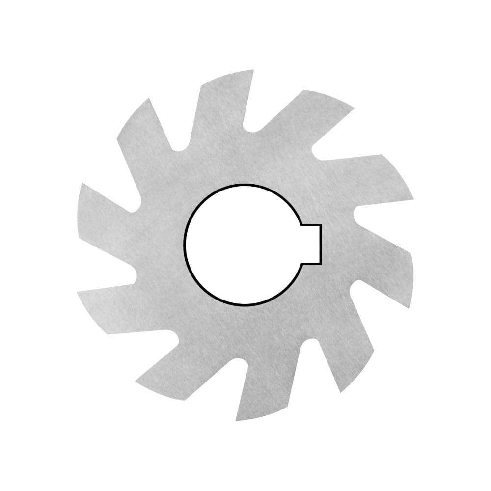 Изображение товара Фреза фасонная полукруглая вогнутая ИНСТУЛС 45х 7.0х16 R 1.50 Z -18, Р6М5, 00001961879