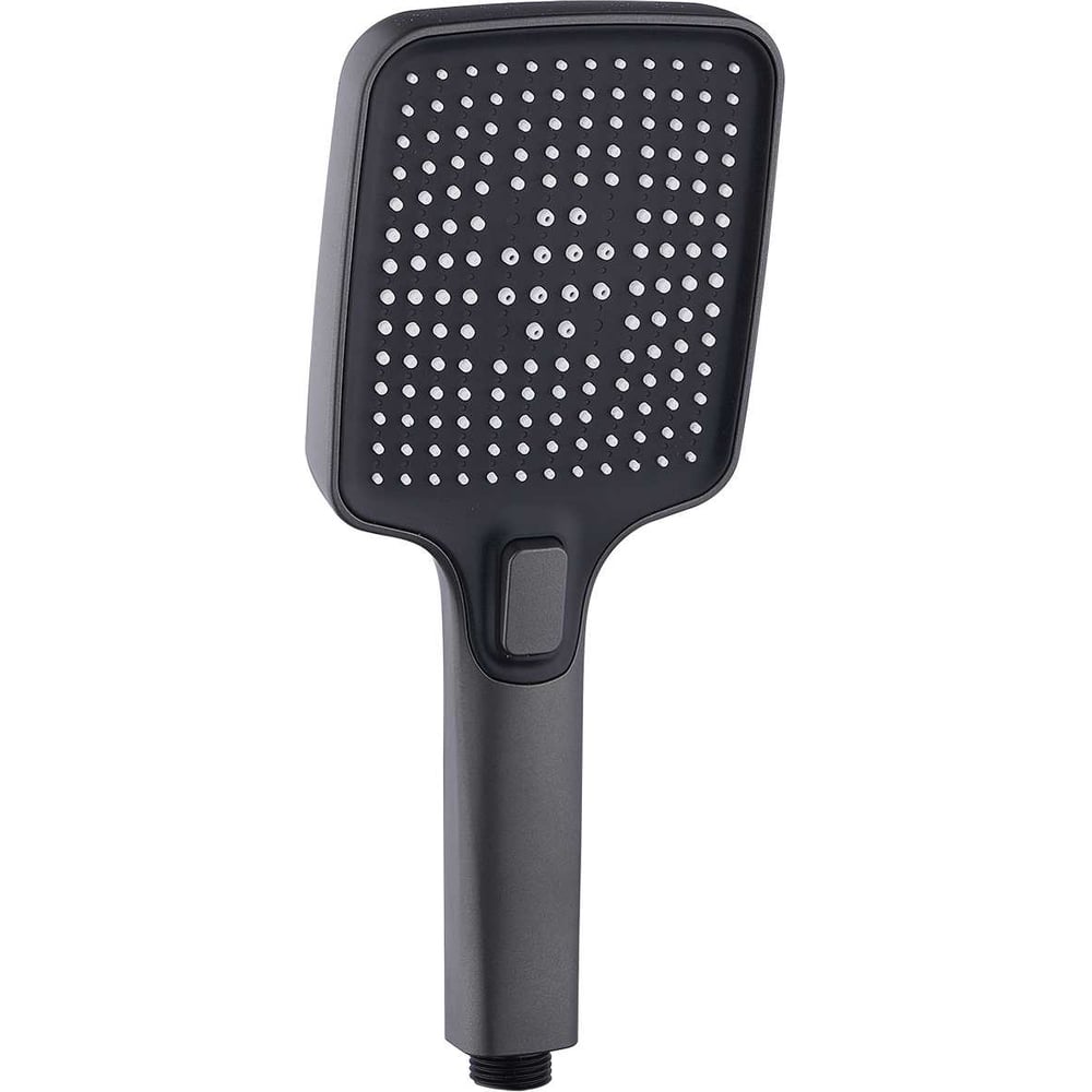 Изображение товара Лейка ручная FASHUN (3 режима), кнопочное переключение, 110×133 мм, оружейная сталь, A026-17