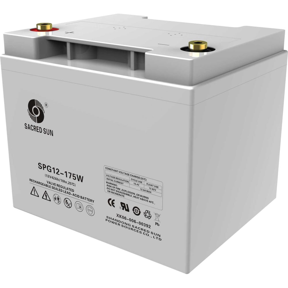 Изображение товара Аккумуляторная батарея SACRED SUN SPG12-175W 00-00003746