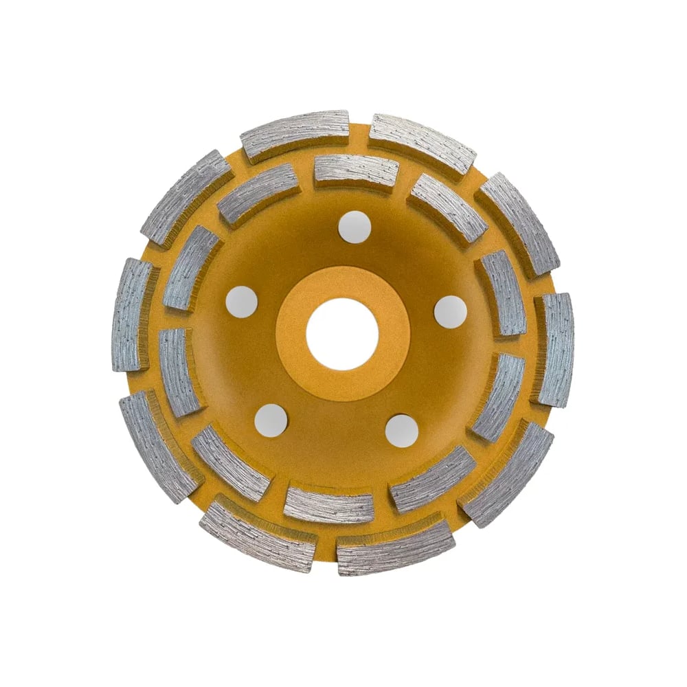 Изображение товара [Чашка алмазная] WURZ 82125 Диаметр 125 мм, посадка 22.2 мм, двухрядная, грубая