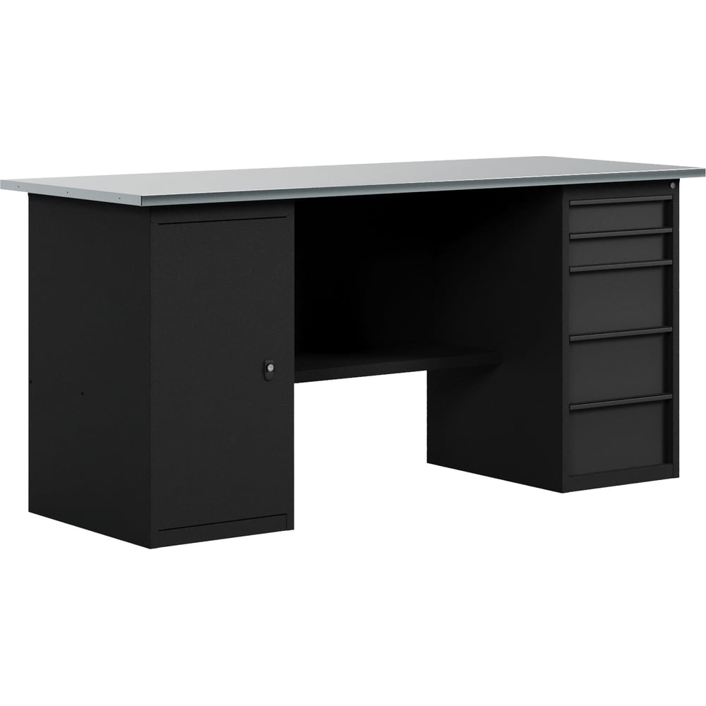 Изображение товара Стол верстак BLACKBERG VERSTAK_BLACK_ТY_1800 с тумбами
