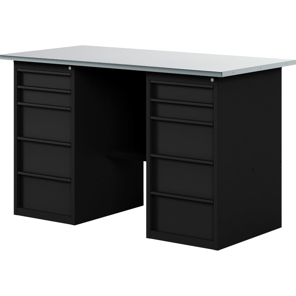 Изображение товара Верстак GREENBERG VERSTAK_BLACK_Y2_1400 с двумя ящиками