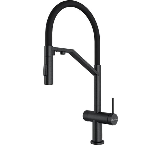 Изображение товара Смеситель для кухни Paulmark ZENDER, черный Ze213155-BLM