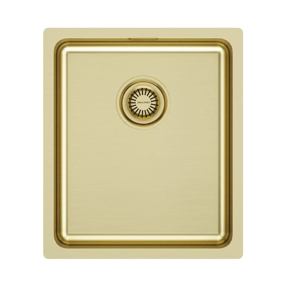 Изображение товара Мойка Paulmark нержавеющая сталь VISTA 38 светлое золото, 380х440мм, PM904438-LG