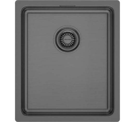 Изображение товара Мойка Paulmark нержавеющая сталь VISTA 38 вороненая сталь, 380х440мм, PM904438-GM