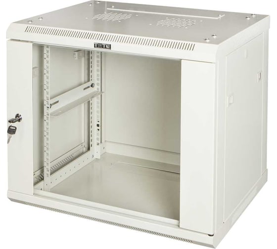Изображение товара Шкаф TWT настенный Pro 22U 600x450, стеклянная дверь, II TWT-CBWPG-22U-6x4-GY