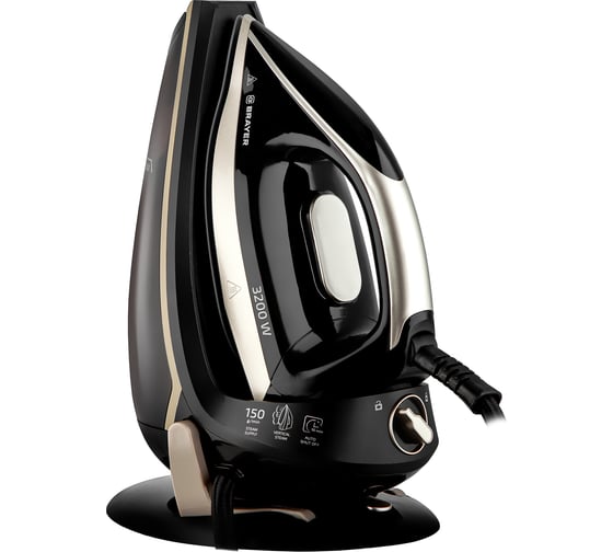 Изображение товара Паровая станция BRAYER 4158BR 3200 Вт, керамич, One Temp, давление 7 бар, 1,4 л, верт отпарив. BR4158