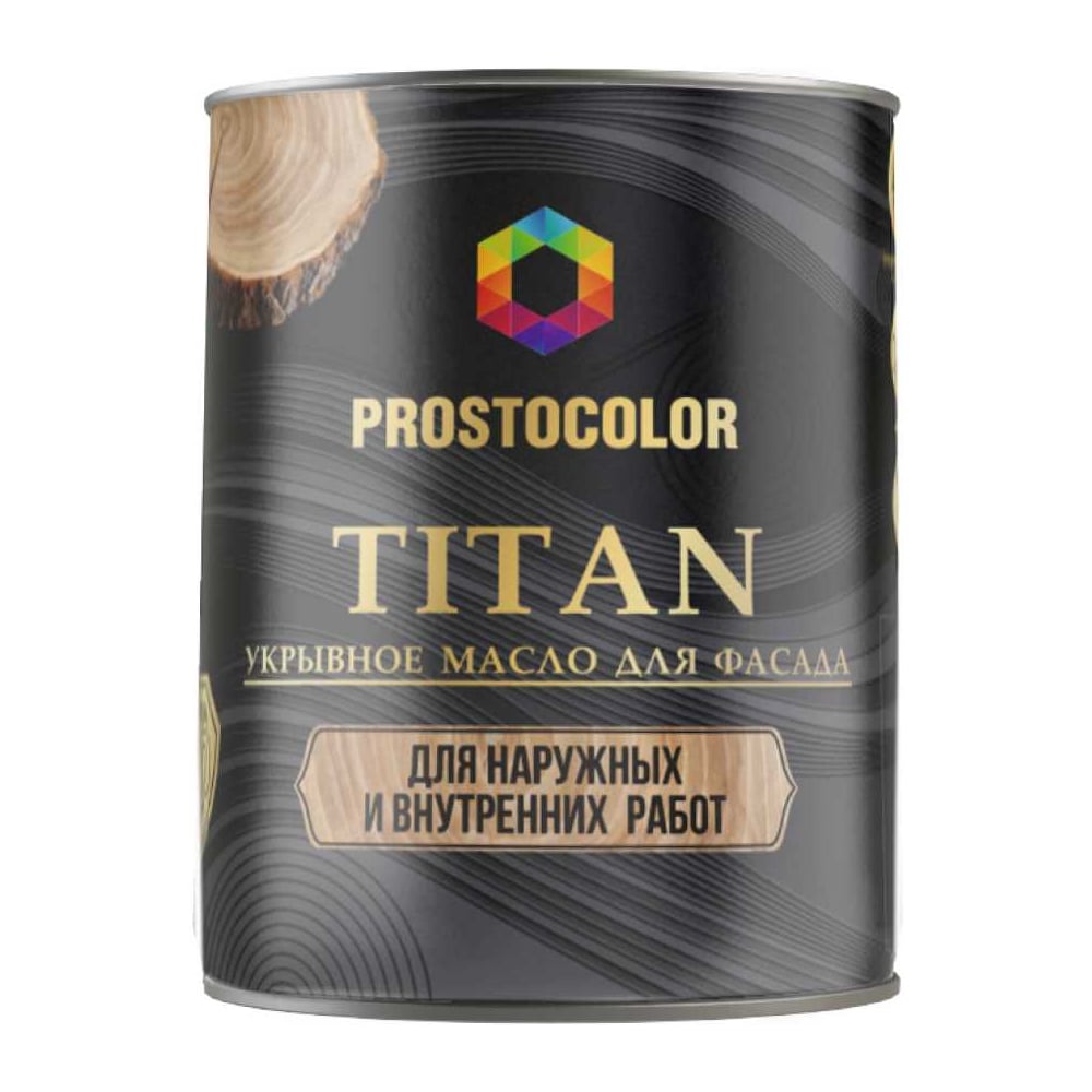 Изображение товара Укрывное масло PROSTOCOLOR TITAN (Сланец) 0,75 л 101625