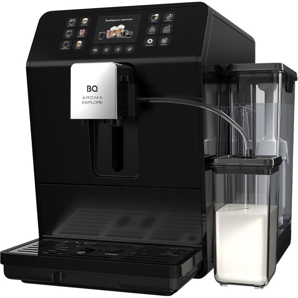 Изображение товара Кофемашина BQ CM6001 Черный Мощная автоматическая с помпой и капучинатором