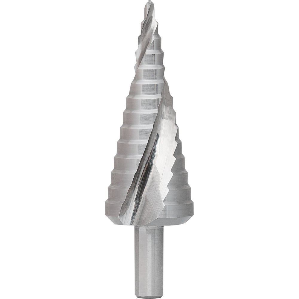 Изображение товара Ступенчатое сверло со спиральной канавкой RODMIX HSS M2, 12 ступеней, 6-38 мм 1500638122 Изображение товара Ступенчатое сверло со спиральной канавкой RODMIX HSS M2, 12 ступеней, 6-38 мм 1500638122