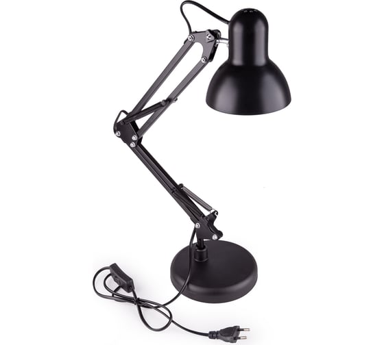 Изображение товара Настольный светильник Включай DL-3- 60W-E27, основание+ струбцина, черный 1183159