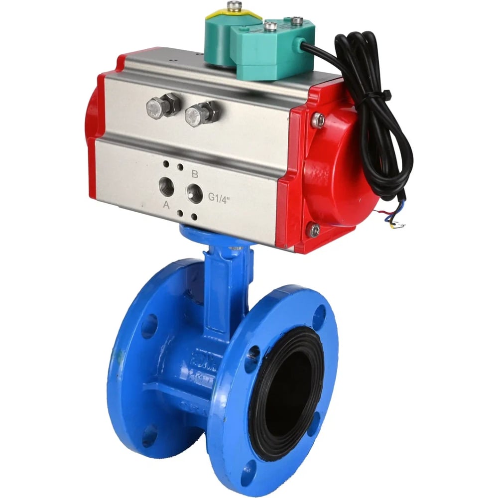 Изображение товара Затвор дисковый DN15GG25-316L-NBR Пневмопривод 24VDA-105