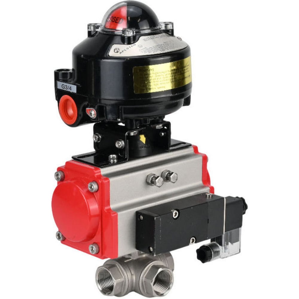 Изображение товара Кран шаровой КШФПТ 304.180 Ду40 PN40 с пневмоприводом SA-083