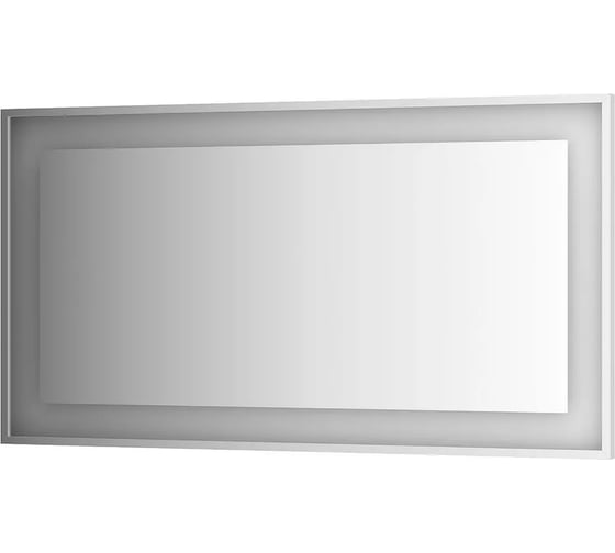 Изображение товара Зеркало EVOFORM в багетной раме, со встроенным LED-светильником 33,5 W 140x75 см BY 2209