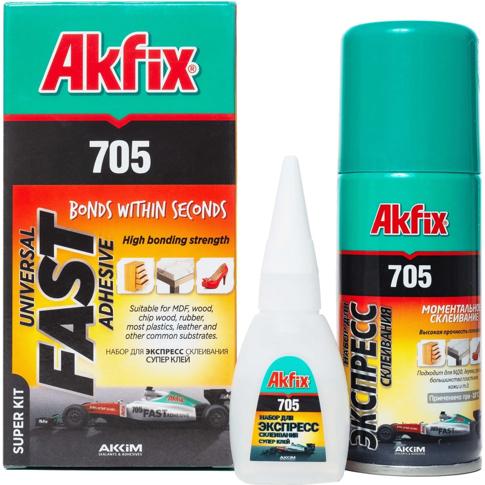 Изображение товара Набор для склеивания Akfix 705 В25 гр + 100мл AN705_25