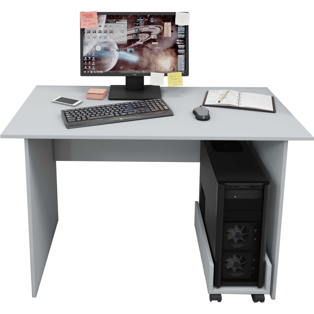 Изображение товара Стол письменный Альянс мебель ХИТ 1200x700x750 К-4.1 Серый