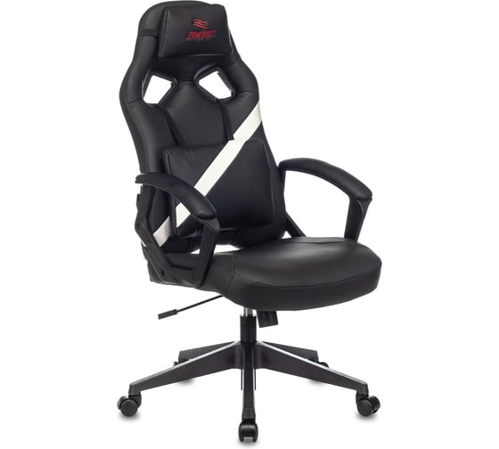 Изображение товара Кресло игровое Бюрократ Zombie Driver черный/белый экокожа с подголов. крестов. пластик 1485771