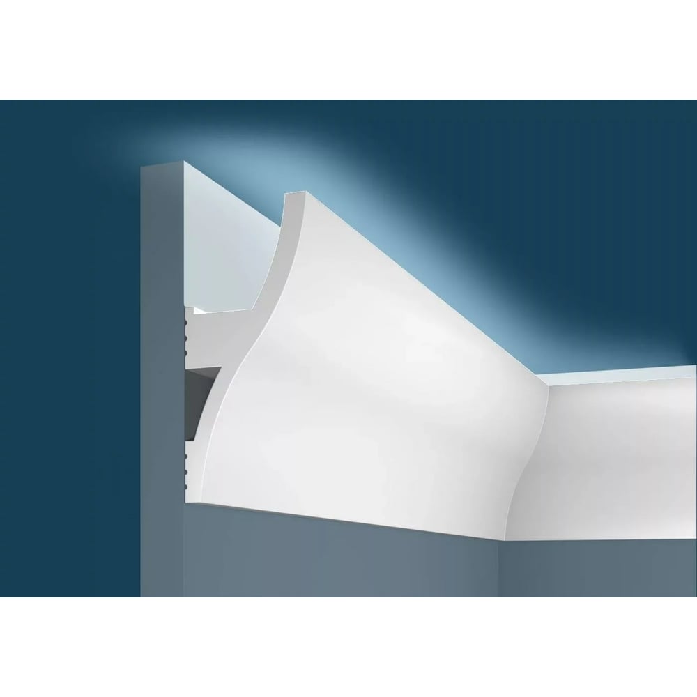 Изображение товара Карниз Cosca decor KX002 120x53 мм 2000 мм потолочный из полистирола