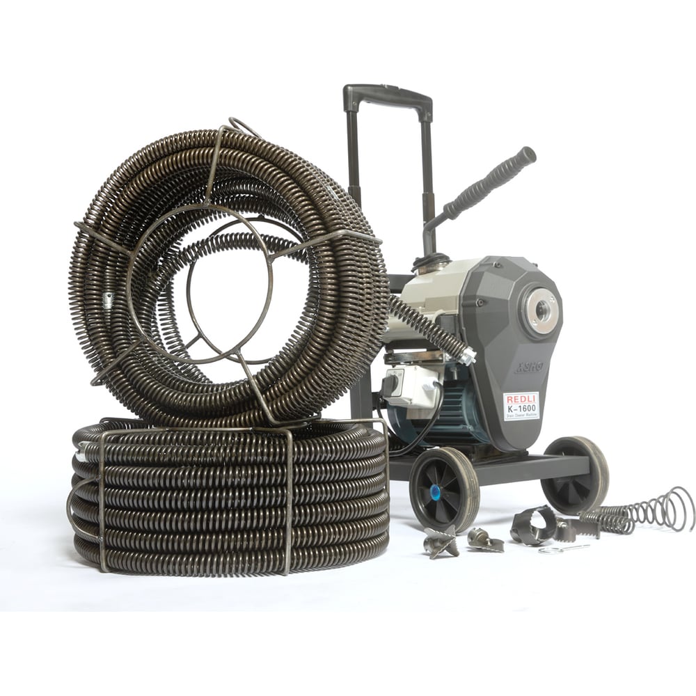 Изображение товара Электрическая прочистная машина REDLI 100-350 мм (в комплекте спирали 32 мм-40 м) K-1600 STD