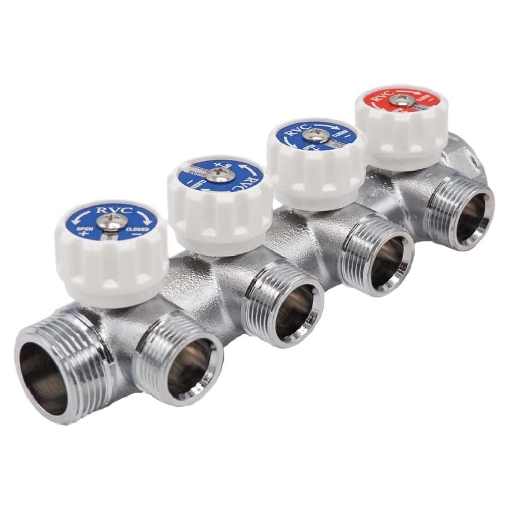 Изображение товара Коллектор Rvc 1 гш-3/4 ш регулируемый 4 выхода (под ЕК 16×3/4) 18973