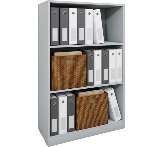 Изображение товара Стеллаж средний Альянс мебель ХИТ 800х354х1220 К-11.3 Серый