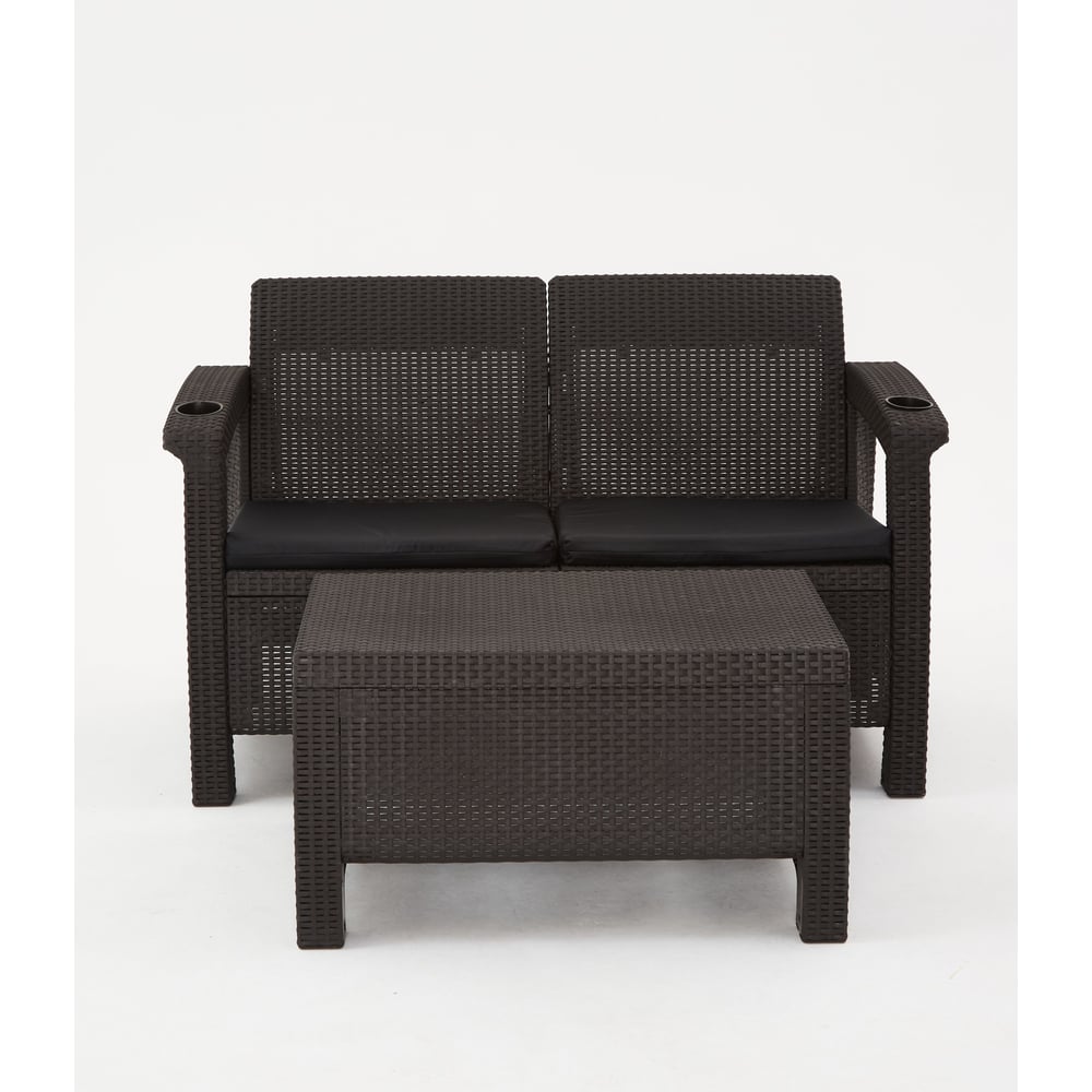 Изображение товара Комплект садовой мебели WORKY HomlyGreen 2-местный диван и столик