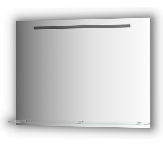 Изображение товара Зеркало с полочкой EVOFORM 100 см со встроенным LED-светильником 7 W (100x75 см) BY 2158