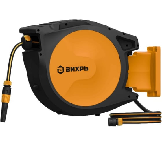 Изображение товара Катушка со шлангом Вихрь 25 м настенная, автоматическая 73/7/2/42