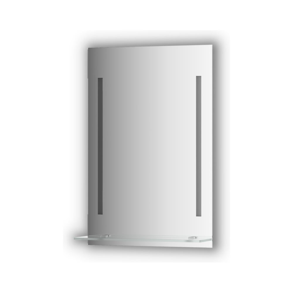Изображение товара Зеркало с полочкой EVOFORM 50 см с 2-мя встроенными LED-светильниками 11 W (50x75 см) BY 2160