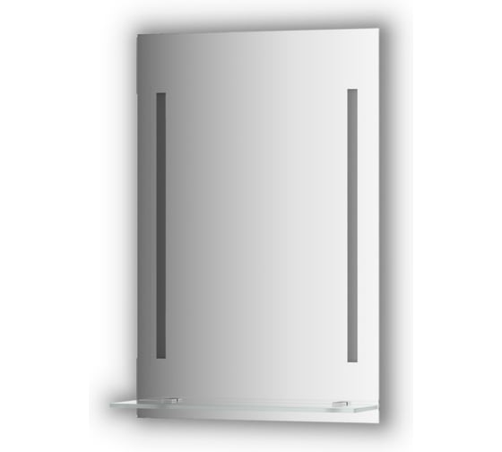 Изображение товара Зеркало с полочкой EVOFORM 50 см с 2-мя встроенными LED-светильниками 11 W (50x75 см) BY 2160
