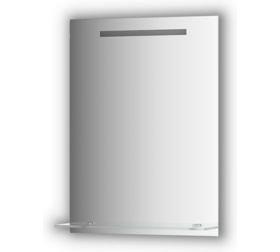 Изображение товара Зеркало с полочкой EVOFORM 55 см со встроенным LED-светильником 3,5 W (55x75 см) BY 2153