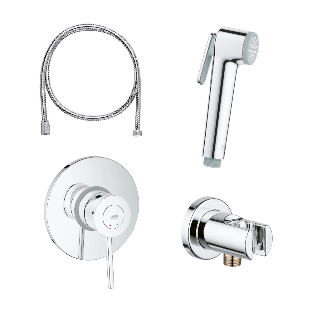 Изображение товара Набор для гигиенического душа GROHE BauClassic, хром 129186