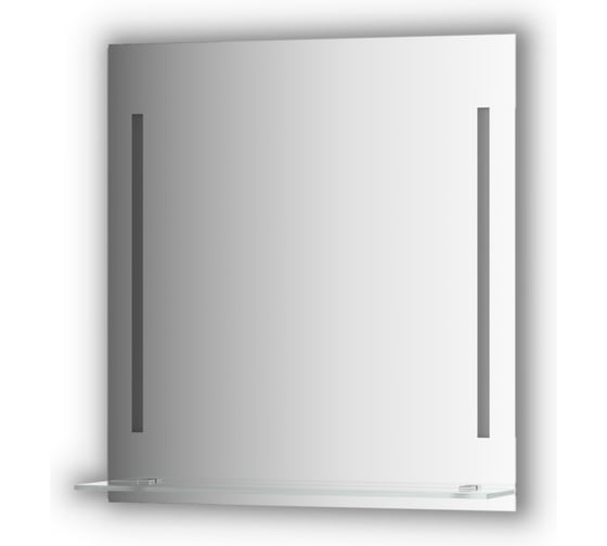 Изображение товара Зеркало с полочкой EVOFORM 70 см с 2-мя встроенными LED-светильниками 11 W (70x75 см) BY 2163