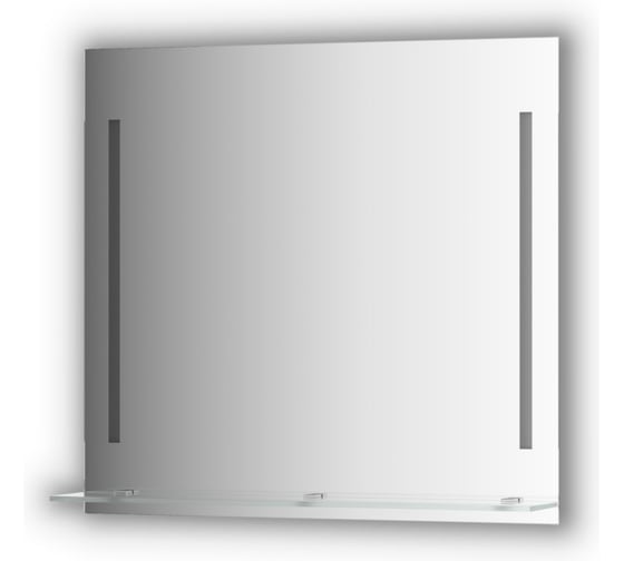 Изображение товара Зеркало с полочкой EVOFORM 80 см с 2-мя встроенными LED-светильниками 11 W (80x75 см) BY 2164