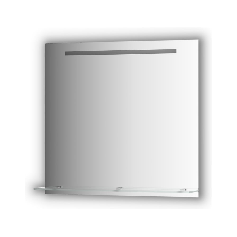 Изображение товара Зеркало с полочкой EVOFORM 80 см со встроенным LED-светильником 6 W (80x75 см) BY 2156