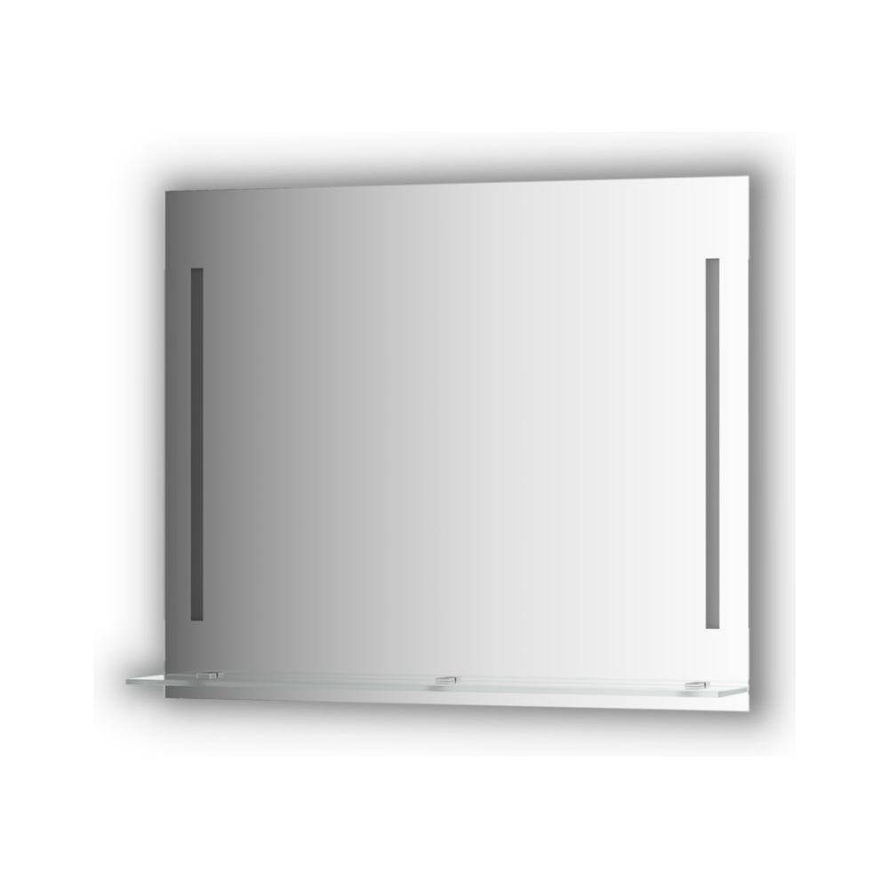 Изображение товара Зеркало с полочкой EVOFORM 90 см с 2-мя встроенными LED-светильниками 11 W (90x75 см) BY 2165