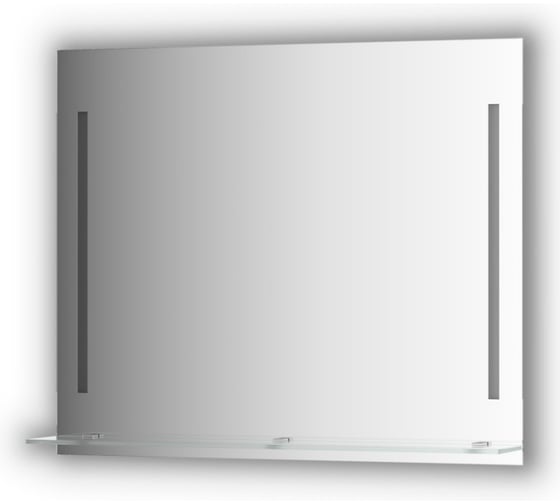 Изображение товара Зеркало с полочкой EVOFORM 90 см с 2-мя встроенными LED-светильниками 11 W (90x75 см) BY 2165