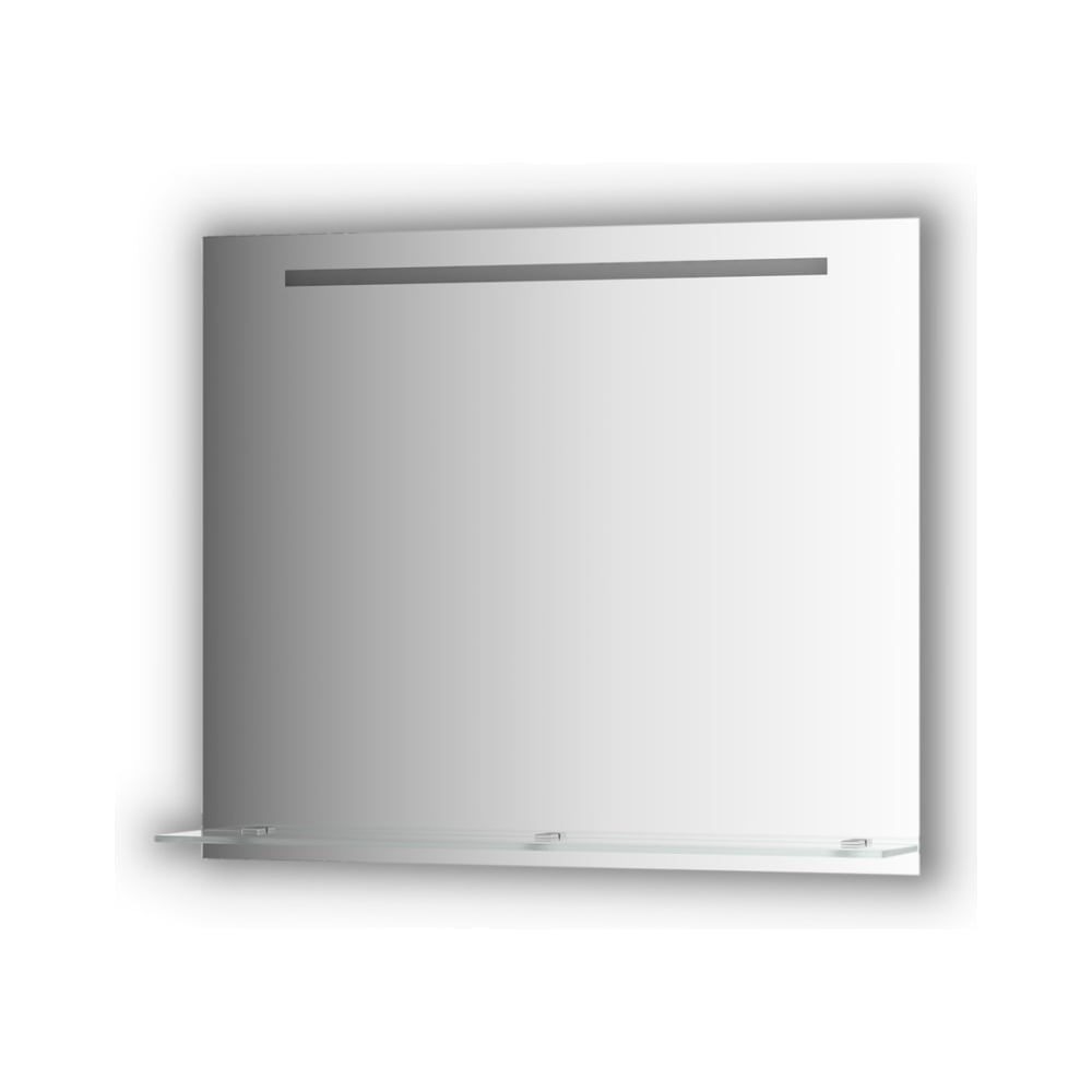 Изображение товара Зеркало с полочкой EVOFORM 90 см со встроенным LED-светильником 6,5 W (90x75 см) BY 2157