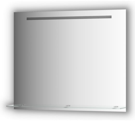Изображение товара Зеркало с полочкой EVOFORM 90 см со встроенным LED-светильником 6,5 W (90x75 см) BY 2157