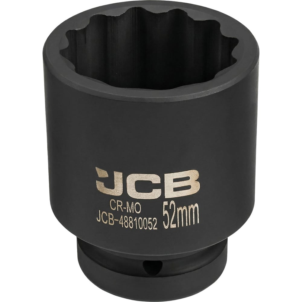 Изображение товара Головка ударная глубокая JCB 52 мм 12-гранная, 1 дюйм, CrMo