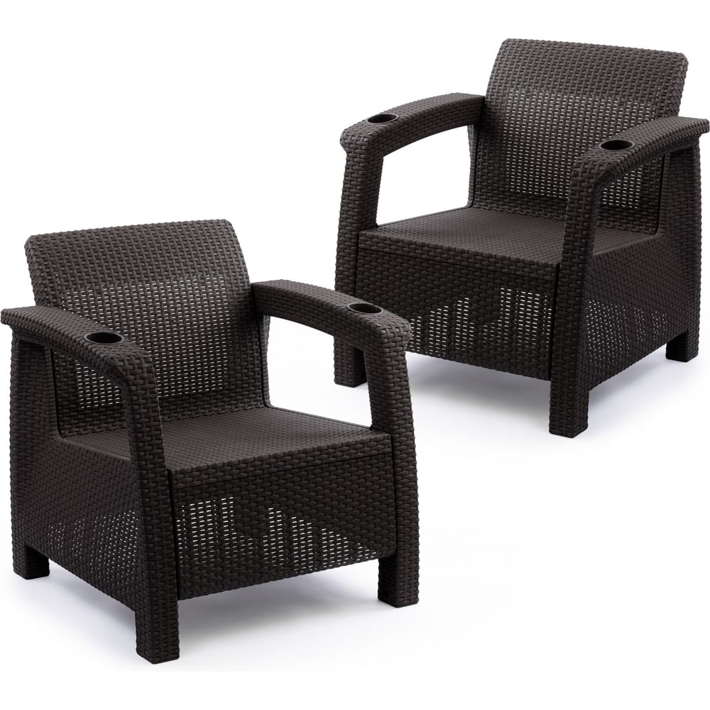 Изображение товара [Набор] WORKY Ardy Green Set 5+1+1 Бордовый комплект мебели для сада