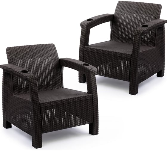 Изображение товара Комплект садовой мебели WORKY HomlyGreen Set 5+1+1+кофейный столик+подушки бордового цвета ARD259235