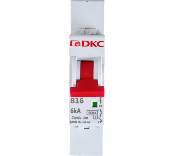 Изображение товара Автоматический модульный выключатель DKC YON MD63 1P 16А B 6kA MD63-1B16-6