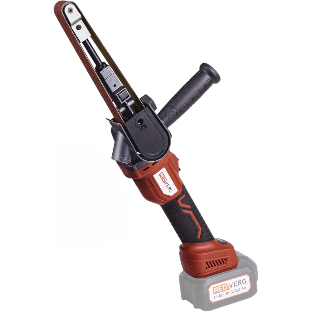 Изображение товара Машина шлифовальная REDVERG ленточная (напильник) аккумуляторная бесщеточная RD-BS18-30BL/U (без акк, без з/у) 6689093