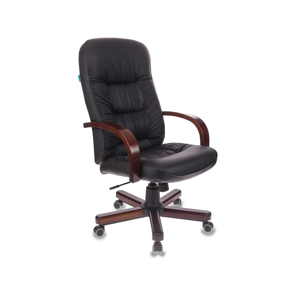 Изображение товара Кресло руководителя Бюрократ T-9908 черный кожа крестов. металл/дерево 1019512