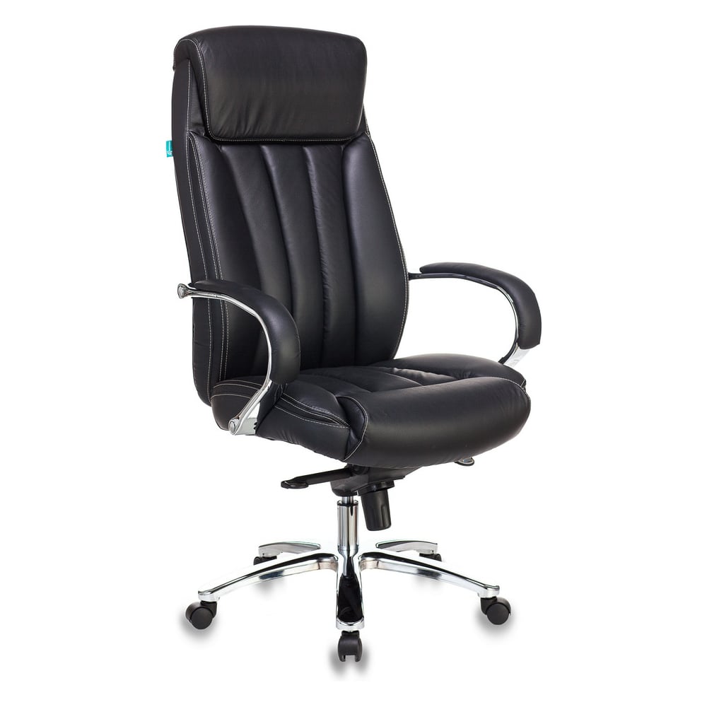 Изображение товара Кресло Бюрократ T-9922SL Черное кожа крестовина металл хром